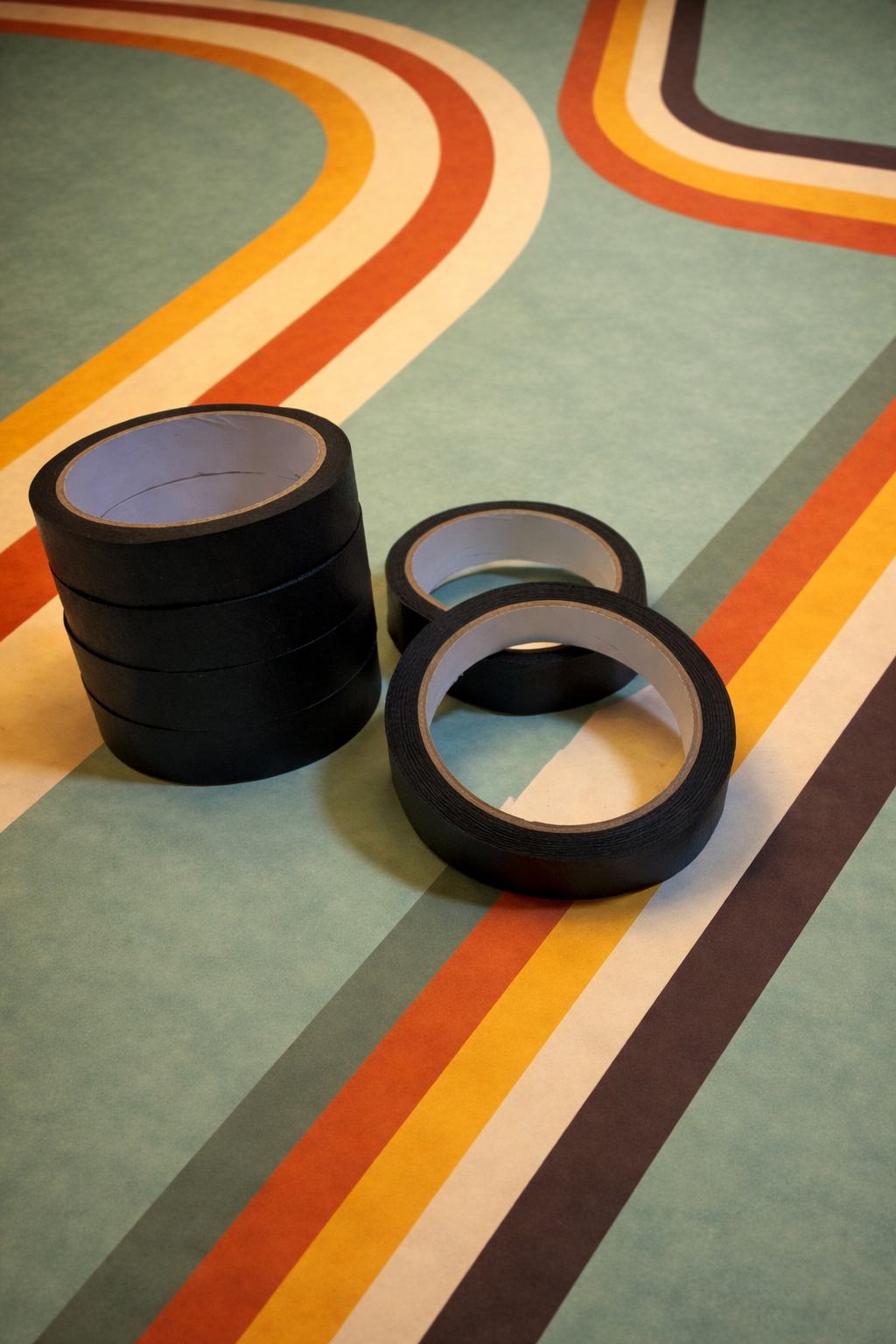 24mm Black Masking Tape (per roll)