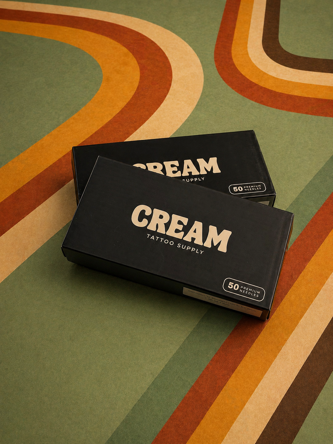Cream Needle Bar Round Liner
